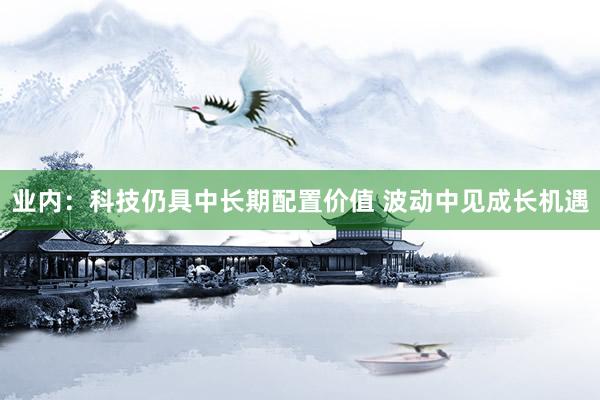 业内：科技仍具中长期配置价值 波动中见成长机遇