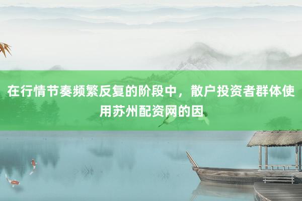 在行情节奏频繁反复的阶段中，散户投资者群体使用苏州配资网的因